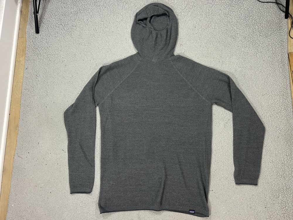 Patagonia Capilene Air Hoody Hoodie Mens XL Gray Merino Wool Outdoors Vintage